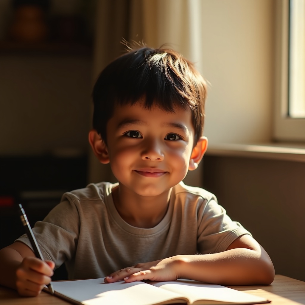 Chico confiado con idea