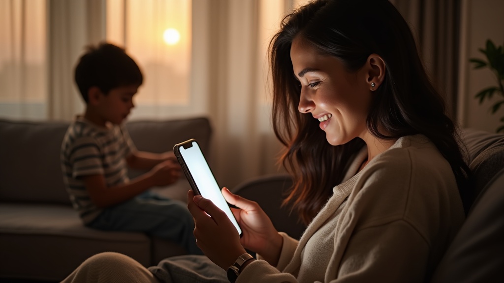 Madre recibiendo el reporte